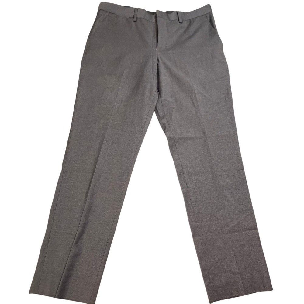 Express Photographer Mens Gray Wool Blend Slim Fit Dress Pants 30/30